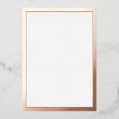 Invitation En Aluminium Or Rose blanc (Recto)