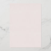 Invitation En Aluminium Or rose, Rose Dusty et Fleurs Blush Quinceañera (Verso)