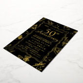 Invitation En Aluminium or Surprise 50e anniversaire de Mariage (Rotation)