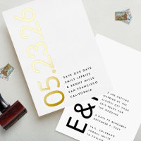 Or Ultra Moderne Aucun Photo Bold DATE Enregistrer