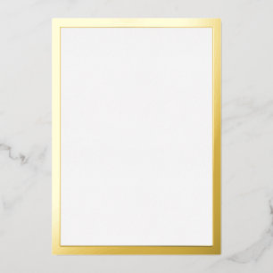 Invitation En Aluminium Or vierge
