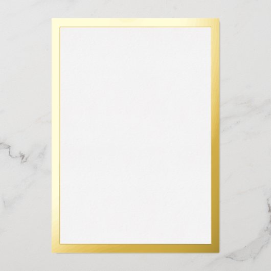 Invitation En Aluminium Or vierge (Recto)