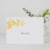 Invitation En Aluminium Orchidée Vows ivoire Formal Classic Mariage Merci (Debout devant)