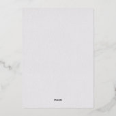 Invitation En Aluminium Orchidée Vows Ivory Formal Classic Mariage Date de (Verso)