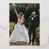 Invitation En Aluminium Orchids Frame Elegant Wedding (Verso)