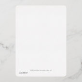 Invitation En Aluminium Où les choses sauvages sont le tableau de bord 1er (Verso)