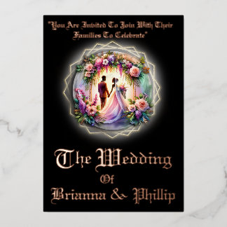 Invitation En Aluminium Our Love Shines Brighter Than The Moon Wedding