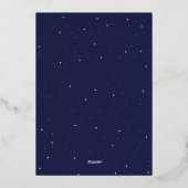Invitation En Aluminium Over The Moon Boy Baby Shower Invite, Outer Space (Verso)