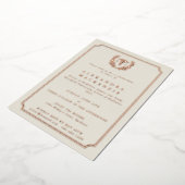 Invitation En Aluminium Oyster MD Caduceus+Laurel Wreath Graduation (Rotation)