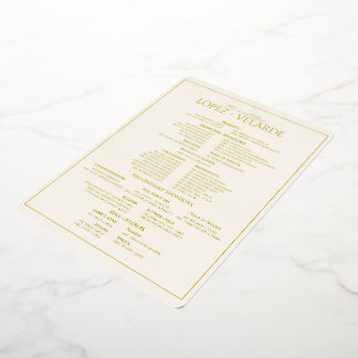 Invitation En Aluminium PAGE mariage ENTOURAGE