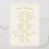 Invitation En Aluminium PAGE mariage ENTOURAGE (Recto)