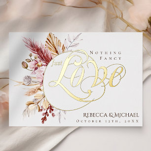 Invitation En Aluminium Pampas Grass Rien De Fancy Just Love Boho Mariage