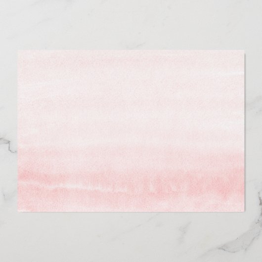 Invitation En Aluminium Pampas Grass rose Floral Cute Baby shower Real (Verso)