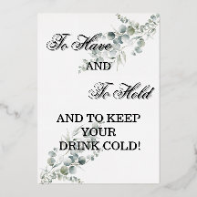 Pancarte de cadeau de fête de mariage