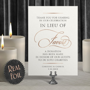 Invitation En Aluminium Pancarte de table pour les dons de cadeaux de mari