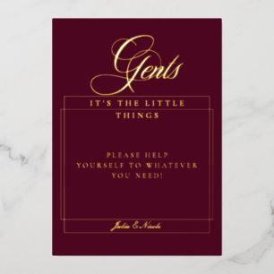 Invitation En Aluminium Panneau de panier de salle de bain pour hommes rou