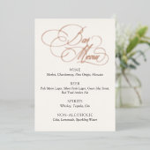 Invitation En Aluminium Panneau de table en aluminium pour menu de bar de (Debout devant)