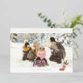 Invitation En Aluminium Panoramic Chic H Photo - Christmas Stocking (Debout devant)
