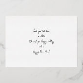 Invitation En Aluminium Panoramic Chic H Photo - Christmas Stocking (Verso)