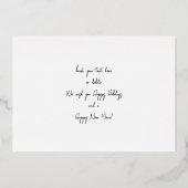 Invitation En Aluminium Panoramique Chic H Photo - Arbre d'hiver (Verso)