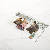 Invitation En Aluminium Panoramique Chic H Photo - Arbre d'hiver (Rotation)