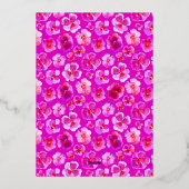 Invitation En Aluminium Panseuse rose mariage or (Verso)