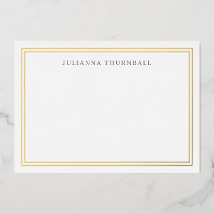 Invitation En Aluminium Papeterie personnelle cadre chic minimaliste