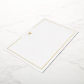 Invitation En Aluminium Papeterie personnelle initiale Luxe (Rotation)