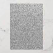 Invitation En Aluminium Papier alu floral 25e anniversaire (Verso)