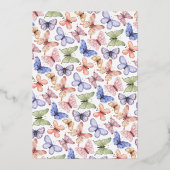 Invitation En Aluminium Papillon baby shower (Verso)