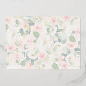 Invitation En Aluminium Papillon d'or Blush Fairy Premier 1er anniversaire (Verso)