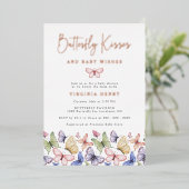 Invitation En Aluminium Papillon élégant (Debout devant)