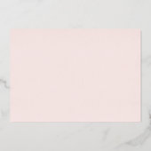 Invitation En Aluminium Papillon Fairy Premier 1er anniversaire Or (Verso)