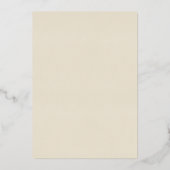 Invitation En Aluminium Papillon floral blanc 50e anniversaire Mariage (Verso)