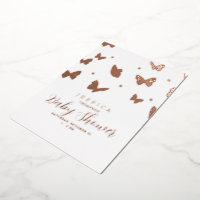 Papillons dans le Rose du Baby shower aérien