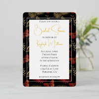 Papillons rouges Noirs Feuille Fête des mariées