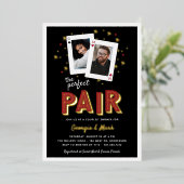 Invitation En Aluminium Parfait Casino à thème Couples Douche (Debout devant)