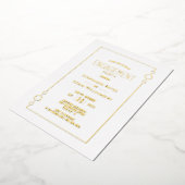 Invitation En Aluminium Parti d'engagement Gold Foil (Rotation)