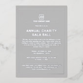 Invitation En Aluminium Parti d'événements d'entreprise personnalisée (Recto)