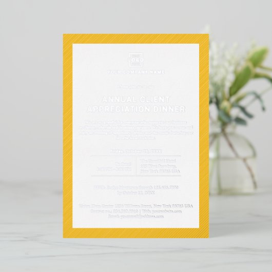 Invitation En Aluminium Parti d'événements d'entreprise personnalisée (Debout devant)