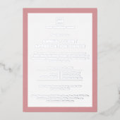 Invitation En Aluminium Parti d'événements d'entreprise personnalisée (Recto)