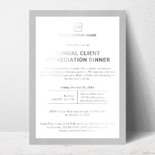 Invitation En Aluminium Parti d'événements d'entreprise personnalisée