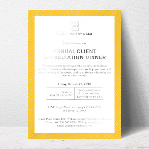 Invitation En Aluminium Parti d'événements d'entreprise personnalisée