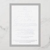 Invitation En Aluminium Parti d'événements d'entreprise personnalisée (Recto)