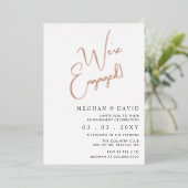 Invitation En Aluminium Partie d'engagement de Calligraphie de script simp (Debout devant)