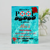 Invitation En Aluminium Partie du pool (Debout devant)