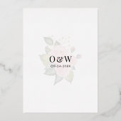 Invitation En Aluminium Parties scintillant d'or Cadre géométrique Mariage (Verso)