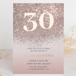 Invitation En Aluminium Parties scintillant or rose & Foil 30e anniversair<br><div class="desc">Vous apprécierez ce design aux teintes rose pâle et aux détails d'or rose complexes. Le grand texte calligraphique brille dans une véritable feuille d'or rose,  ajoutant une touche de luxe. Customisez avec vos propres détails pour créer une invitation vraiment unique qui reflète votre style.</div>