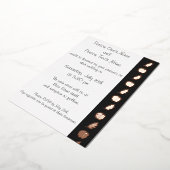 Invitation En Aluminium Patch citrouille dans l'Invitation Black Foil (Rotation)