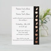 Invitation En Aluminium Patch citrouille dans l'Invitation Black Foil (Debout devant)